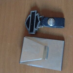 Money Clip & Harley Davidson Keychain